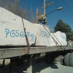 white Travertine block-Export to India