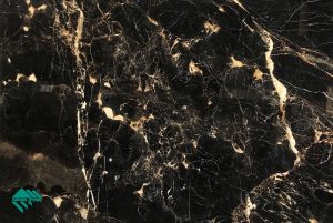 Ice Flower Black Marble